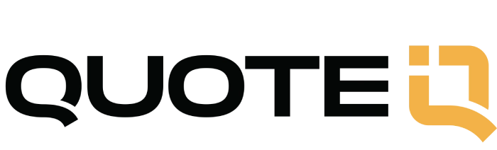 QuoteIQ logo, the brand wordmark shown on its own