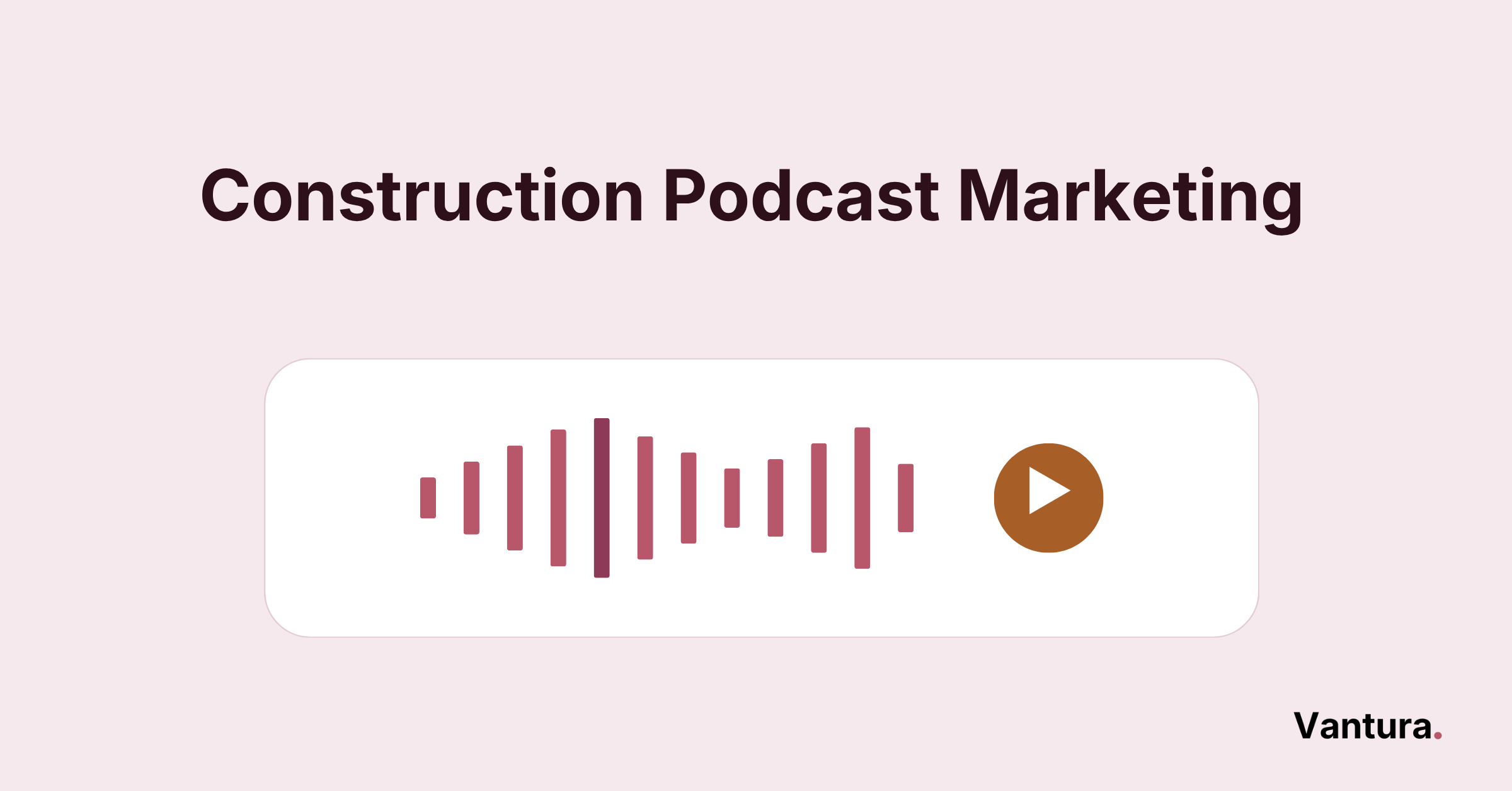 Hard hat at the center of three broadcast rings, showing construction podcast marketing reaching new listeners