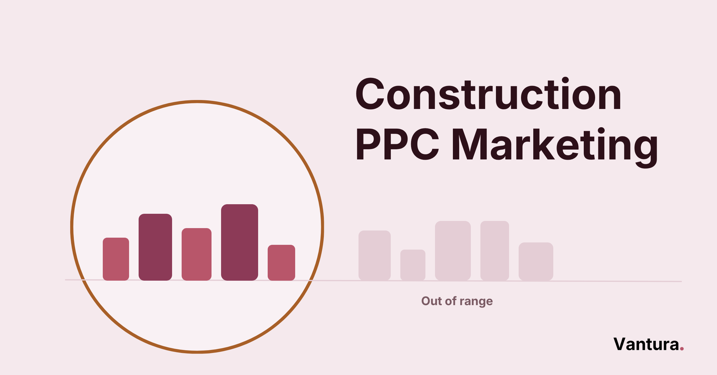 Construction PPC marketing thumbnail showing a tower crane lowering a booked job card onto a site ground line