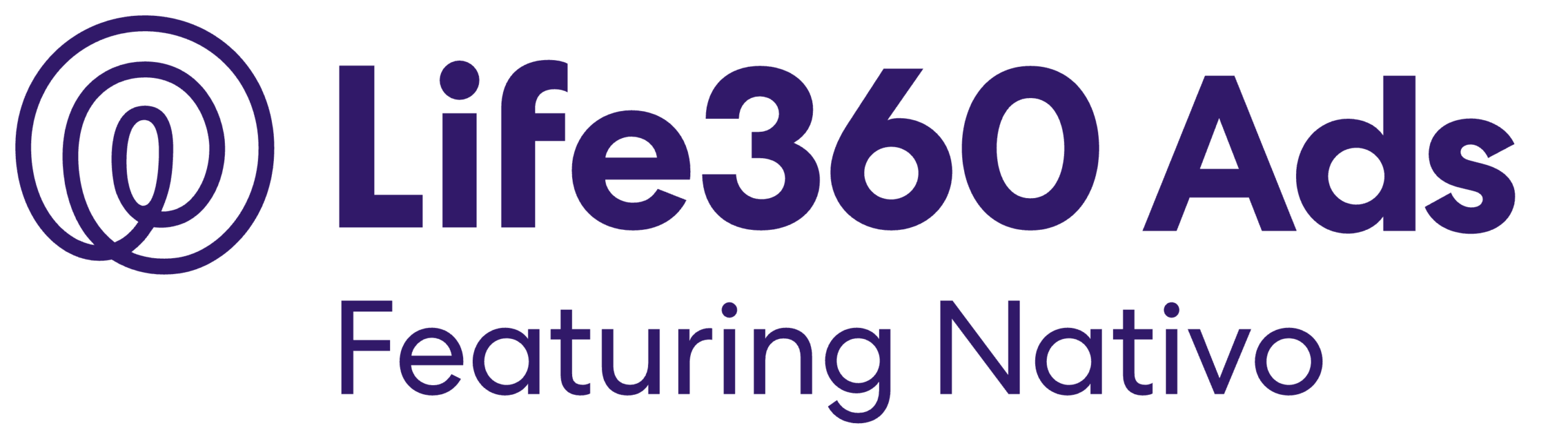 Life360 Ads featuring Nativo brand lockup on a plain background, marking the Nativo review section of this alternatives guide