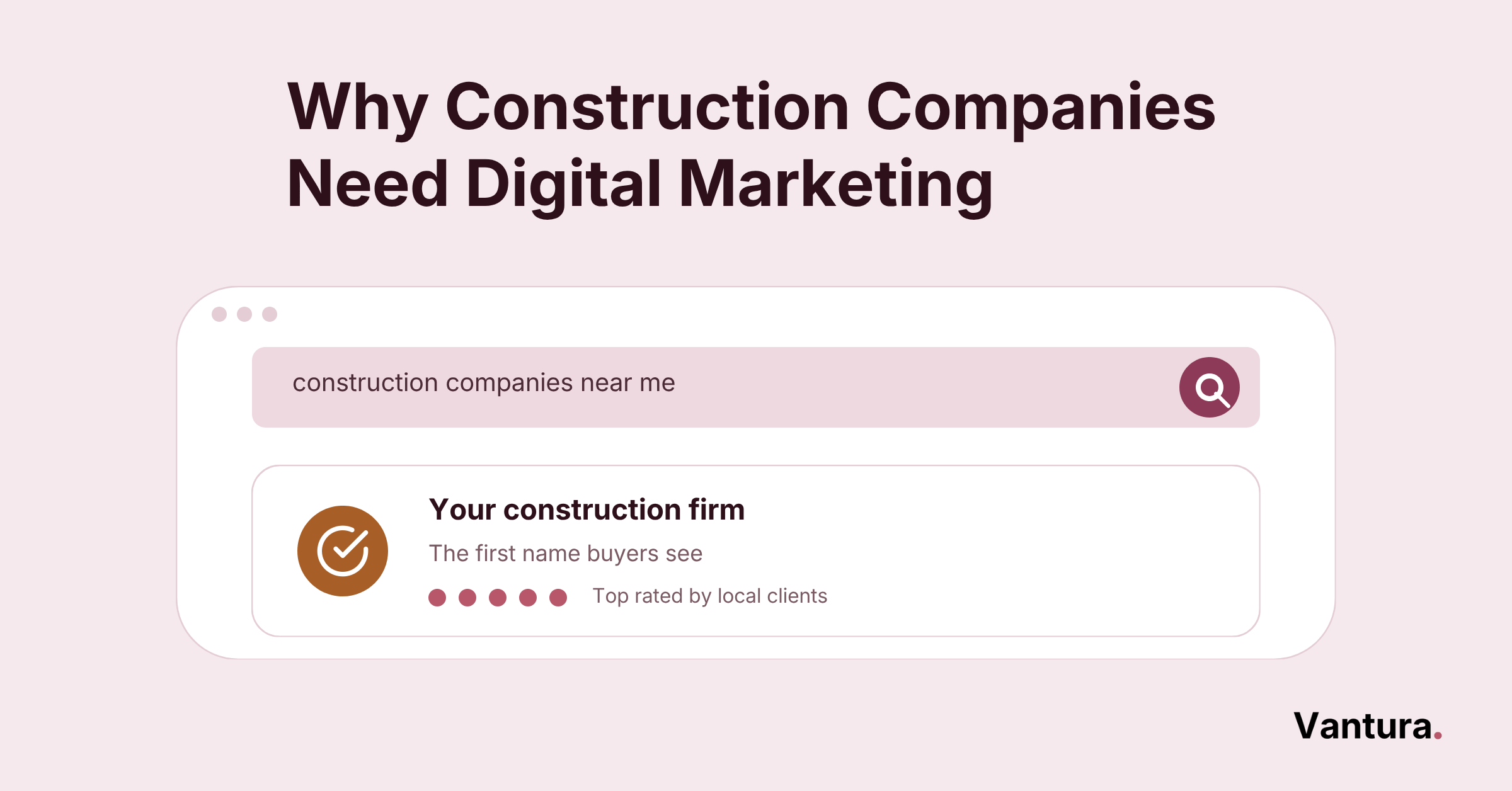 Construction digital marketing featured image of a tower crane lifting a new lead card onto buildings at a job site